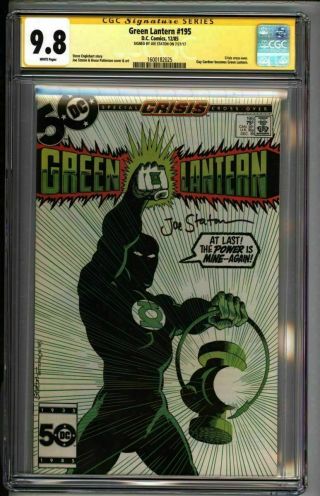 Green Lantern 195 Cgc 9.  8 Signed Staton Guy Gardner (1600182025)