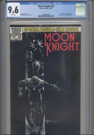 Moon Knight 25 Cgc 9.  6 1982 Marvel Origin & 1st App Black Spectre: Frame