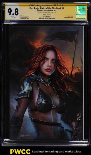 2019 Dynamite Entertainment Red Sonja: Birth Of The She - Devil Auto 1 Cgc Ss 9.  8