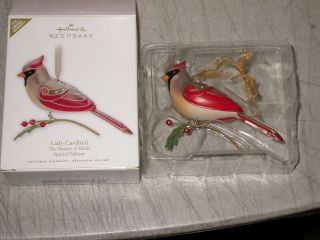 2010 Lady Cardinal Hallmark Beauty Of Birds Special Edition Limited Quantity