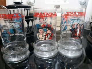 Vintage Taco Bell Star Trek Iii " The Search For Spock " 1984 Glasses Set Of 3