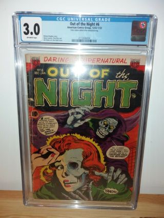 Out Of The Night 6 Pre Code Horror Cgc 3.  0