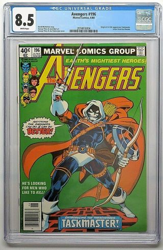 Avengers 196 " Origin & 1st Appearance Of The Taskmaster " Graded Cgc 8.  5