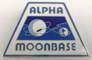 Space 1999 - Alpha Moonbase - Gerry Anderson Tv Series - Uk Enamel Lapel Tie Pin