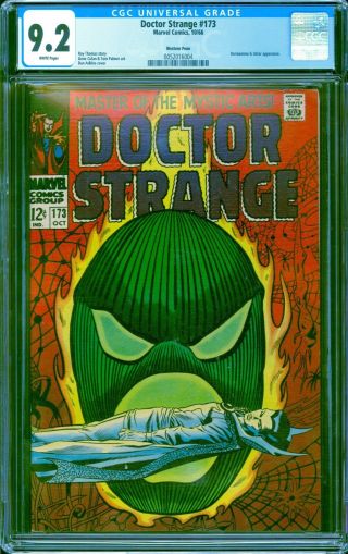 Doctor Strange 173 Cgc 9.  2 - - 1968 - - Dormammu Western Penn Pedigree 0052016004