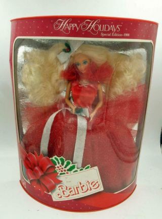 1988 Happy Holidays Barbie Special Edition Nrfb Price Was $28