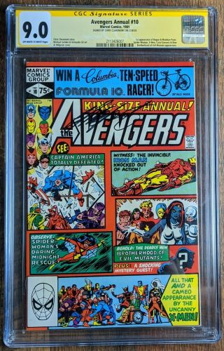 Avengers Annual 10 Cgc 9.  0 Ss 1st App.  Of Rogue/madelyne Pryor Claremont Sig