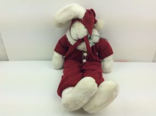 Bunnies By The Bay Limited Edition 33 Fall/ Winter 1997 24” Christmas Bunny