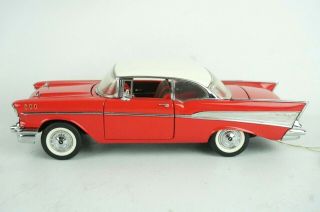Franklin 1/24 Scale 1957 Chevrolet Chevy Bel - Air Coupe Red