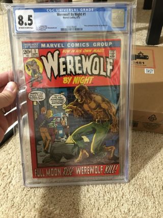 Werewolf By Night 1 Cgc 8.  5 1972 Marvel Don Perlin Signed Sketch Print Jsa