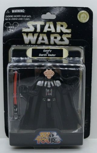 2007 Disney Star Wars Star Tours Figure Goofy As Darth Vader