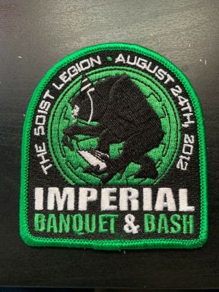 Rare Star Wars Celebration Vi 501st Imperial Banquet & Bash Rancor 2012 Patch