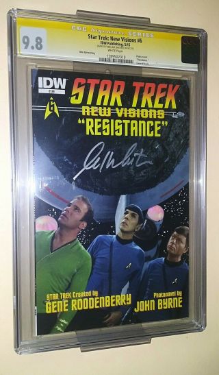 Star Trek: Visions 6 Cgc 9.  8 Signed By William Shatner