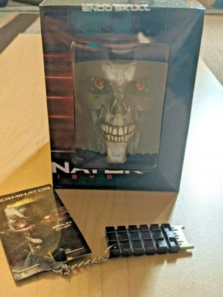 Loot Crate Terminator Genisys Endo Skull & Brain Chip Keychain