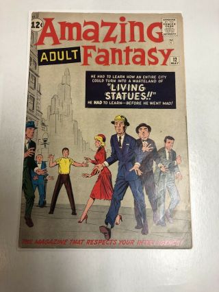 Adult Fantasy (1961) 12 (vg) Steve Ditko Stan Lee Marvel /atlas Comics
