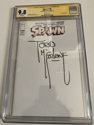 Spawn 301 Cgc 9.  8 Signed Todd Mcfarlane (variant Cover Q)