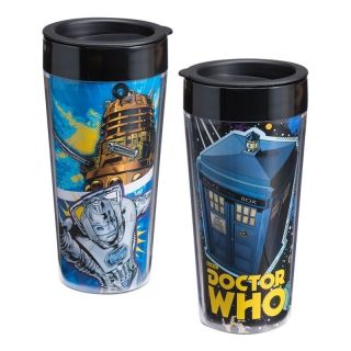 Doctor Who Officially Licensed 16z Plastic Travel Mug Vandor 16051