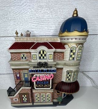 Dept 56 Royal Flush Casino Christmas In The City Series No Box Many Chips