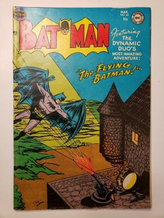 Dc Batman 82 Comic Book March 1954