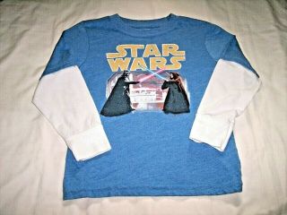 Star Wars Darth Vader Vs Obi - Wan Kenobi Long Sleeve Shirt Youth Toddler Size 5t