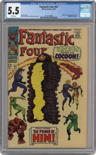 Fantastic Four 67 Cgc 5.  5 1967 2011150009 1st App.  Him (warlock)