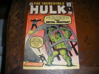 Incredible Hulk 6 (qualified) 5.  0,  White Pgs (last Pg.  Missing,  Story Complete)