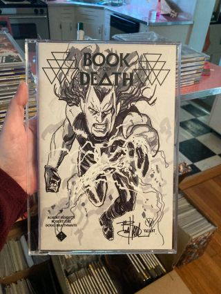 Valiant Book Of Death Art And Signature By Robert Gill