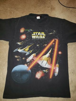Vintage Star Wars T - Shirt Youth Large 14/16