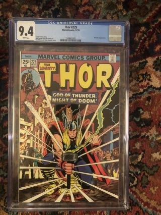 Thor 229,  Cgc 9.  4,  Add For First Appearance Of Wolverine