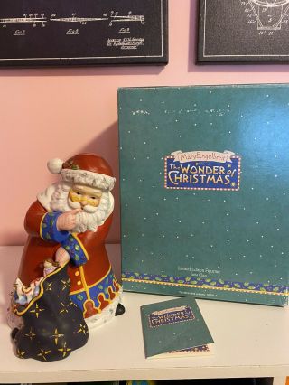 Limited Edition Signed Mary Engelbreit Santa Claus