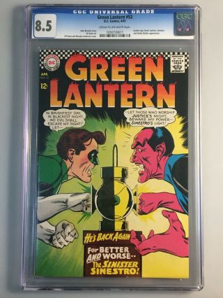 Green Lantern 52 - Cgc 8.  5 - Sinestro Cover - Golden Age Green Lantern