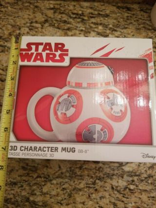 Star Wars 3d Character Mug Bb - 8.  Disney.  Includes Lid.  And.