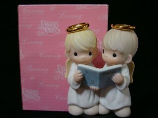 Z Precious Moments - Angels Caroling - Mini Nativity Addition - And The Angels Sing