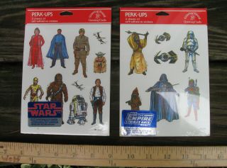 Vtg Star Wars & Empire Strikes Back,  3 - Sheets Of Stickers Each By Drawing Board
