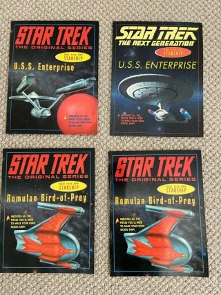 Star Trek Make Your Own Starship - The Uss Enterprise 1701 & 1701 - D Plus 2 Romulan