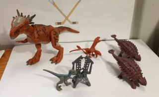 Jurassic World Dinosaurs Set Stygimoloch Stiggy,  Dimorphodon,  Ankylosaurus