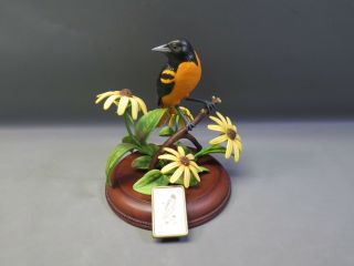 Lenox Maryland Baltimore Oriole Commemorative State Bird & Flower Figurine