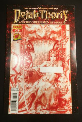 Dejah Thoris And The Green Men Of Mars 6 Variant Risque Red Df Vol 1 Warlord Nm -