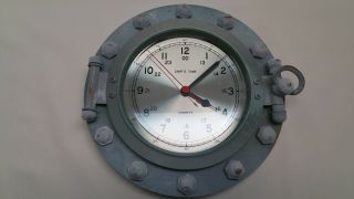 Metal Ship Porthole Clock By Ship 