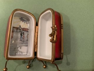 Rare Vintage Juke Box Hand Painted Limoges Trinket Box (24) 3