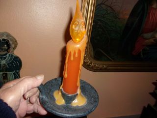 Halloween Hallmark Spooky Candle - Hard To Find Vintage.  Uses 2 Batteries.  Exc.  Co