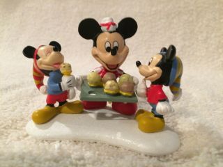 Dept.  56 Disney Village Mickey Serving Ice Cream