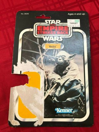 Vintage Star Wars Empire Strikes Back Yoda Cardback