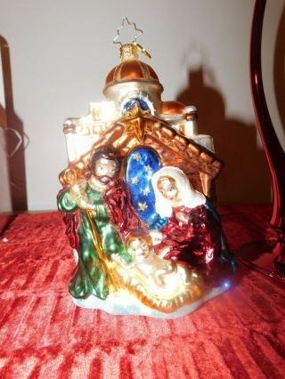 Christopher Radko Holy Family Nativity Christmas Ornament