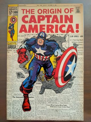 Captain America 109 (feb 1969,  Marvel) Key