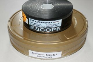Star Wars Episode I The Phantom Menace 35mm Film Trailer Ver.  B Scope Can