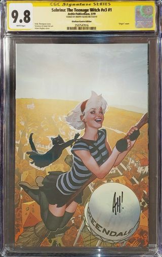 Sabrina Teenage Witch 1 Adam Hughes Signed Exclusive Virgin Variant Archie Comic