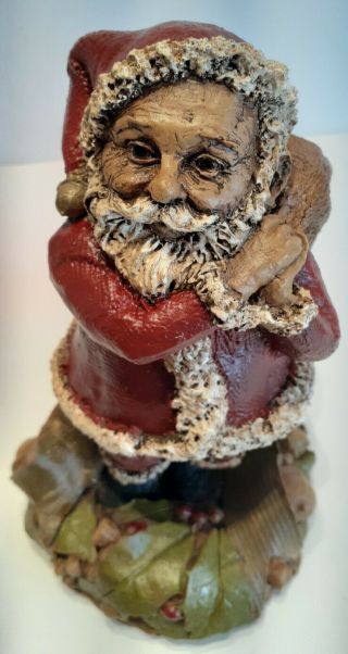 Vintage Tom Clark 1981 Santa Claus/gnome Figure Toy Sack/acorns/leaves/coin