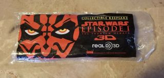 Star Wars The Phantom Menace Episode 1 3d Glasses Collectible Keepsake