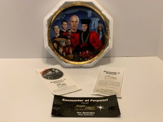 Star Trek The Next Generation Hamilton Plate Episode Encounter At Farpoint